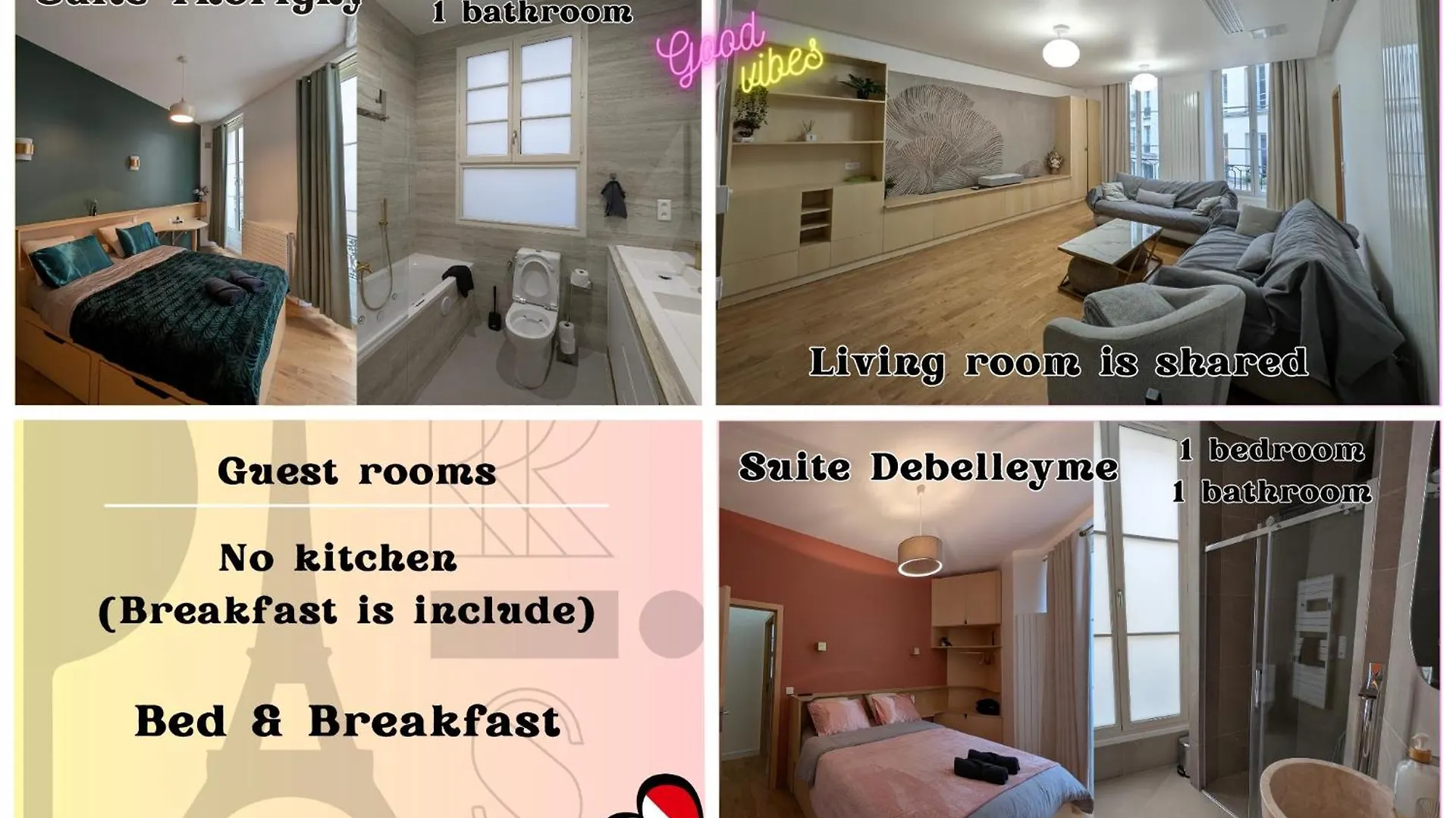 3 Suites appartement Paris